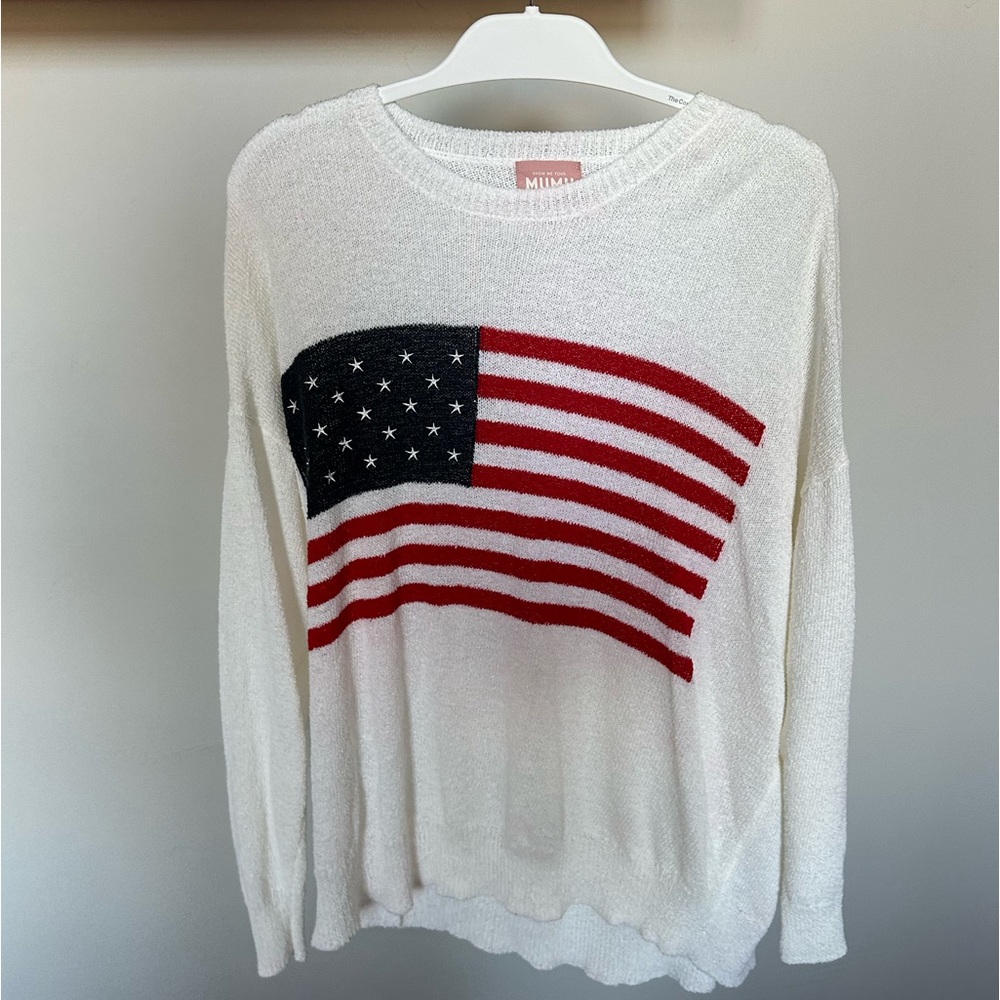 Show Me Your Mumu Woodsy American Flag Sweater